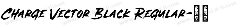 Charge Vector Black Regular字体转换